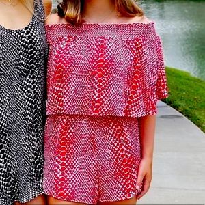 Buddy love snake print romper